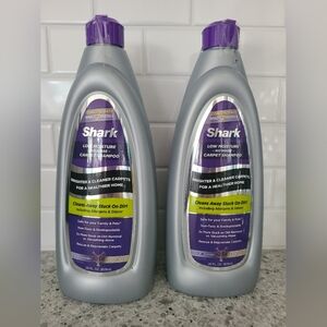 NEW (2) Shark Carpet Shampoo Low Moisture No Rinse English Lavender 28fl Oz